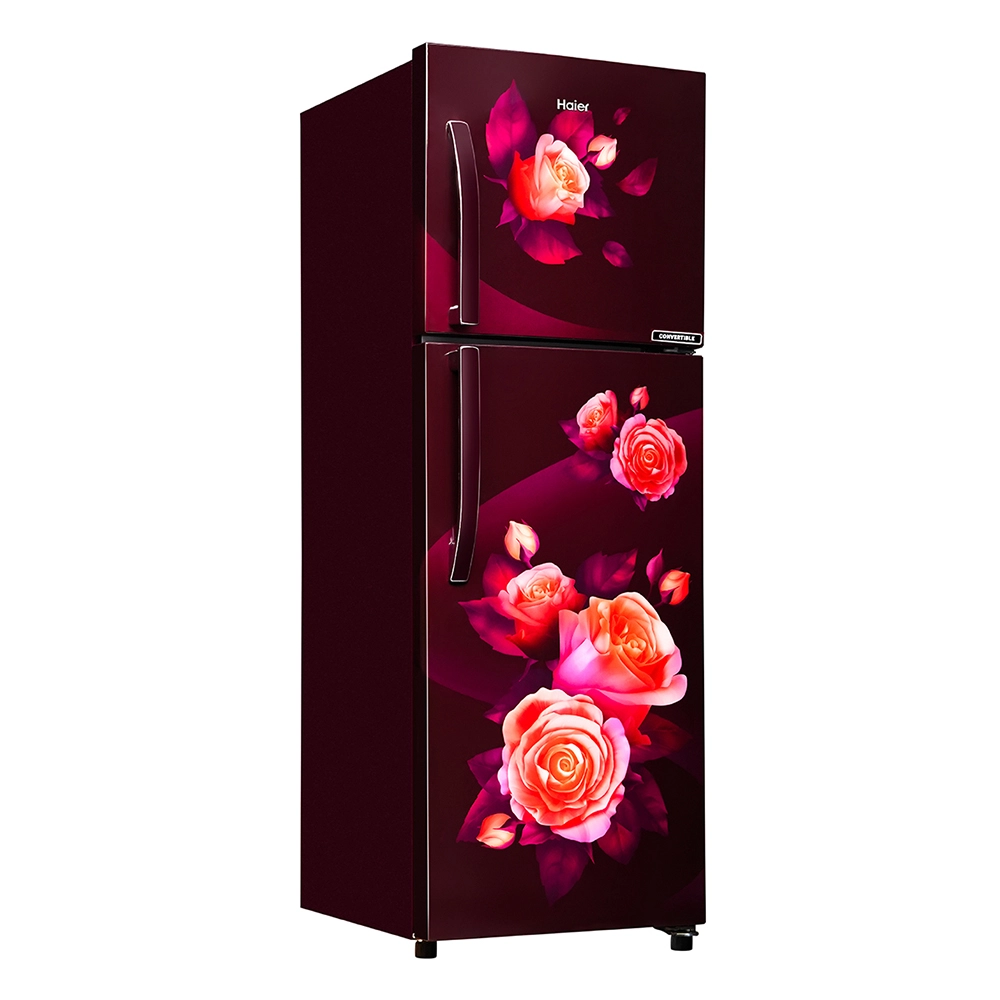 Haier 240L 2 Star Frost Free Double Door Top Mounted Refrigerator With Convertible Modes HRF-2902CRR-P